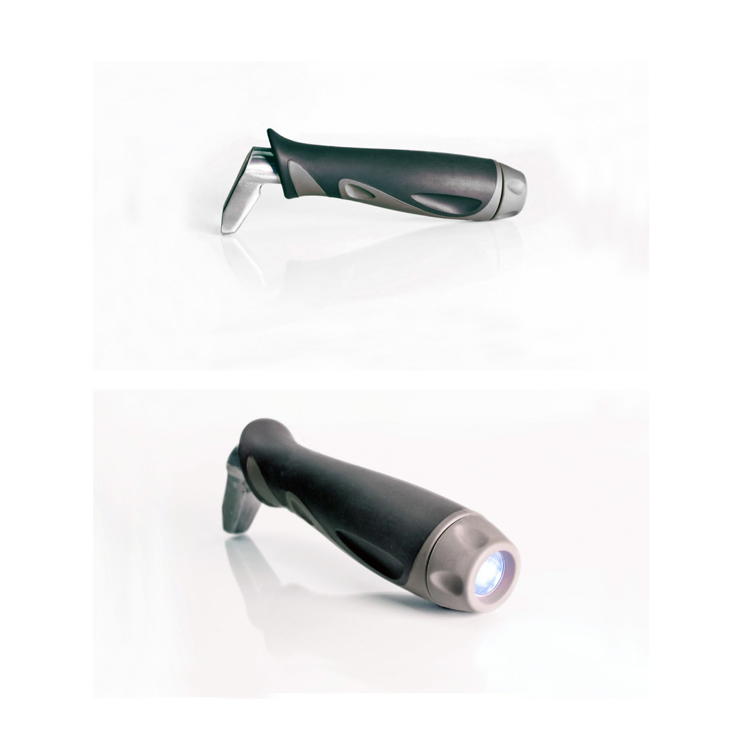 Signature Life Assurance Car Handle with LED Flashlight & Key Storage - Senior.com Automobile Aids